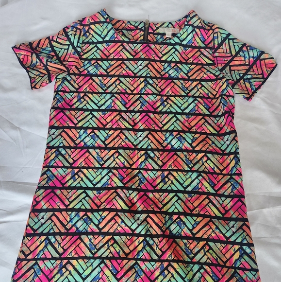 Colorful Geometric Teen Dress - Picture 1 of 5